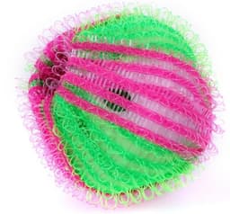 SnelShoppen - Wasballen, Pluisballen, Lintballen, Herbruikbare Wasballen tegen Dierharen en Pluis, Groen/Roze, Polypropyleen, Set van 2 — thumbnail 1