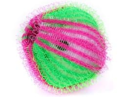 SnelShoppen - Wasballen, Pluisballen, Lintballen, Herbruikbare Wasballen tegen Dierharen en Pluis, Groen/Roze, Polypropyleen, Set van 2