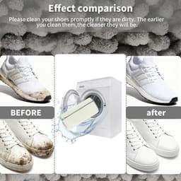 2 x Dikke Waszakken voor Wasmachine, Wit, Herbruikbaar, Anti-deformatie, 360° Reiniging, met Verborgen Rits, Geschikt voor Sportschoenen en Kleding — thumbnail 4