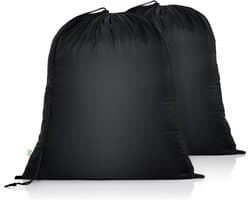 Thijox - OTraki Trekkoord Waszakken 2 Pack 50x60 cm Reizen Waszakken Vuile Kleding Organizer Scheurbestendig Polyester Opvouwbare Opbergtas Herbruikba