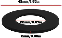 Inovra- Rubber Wasmachines 10 Stks - 42mm/22mm/2mm - Geschikt voor 1/2" Kranen - Eenvoudig te Installeren - Duurzaam Rubber - Hoge Betrouwbaarheid - Afdichtring — thumbnail 4