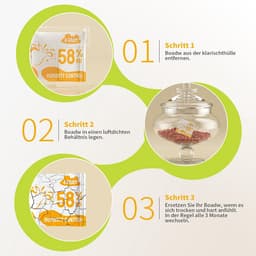 2-weg vochtregulering, 58% luchtvochtigheid terpenen & aromabescherming, 4 g vochtregelaar voor het bewaren van kruiden beschermt tot 15 g - 20 stuks — thumbnail 4