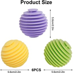 Dailygoods- Wasbal 7 cm - Herbruikbare Rubber Wasballen - Drogerballen voor Wasdroger - Vermindert Statische Lading - Milieuvriendelijk Alternatief — thumbnail 5