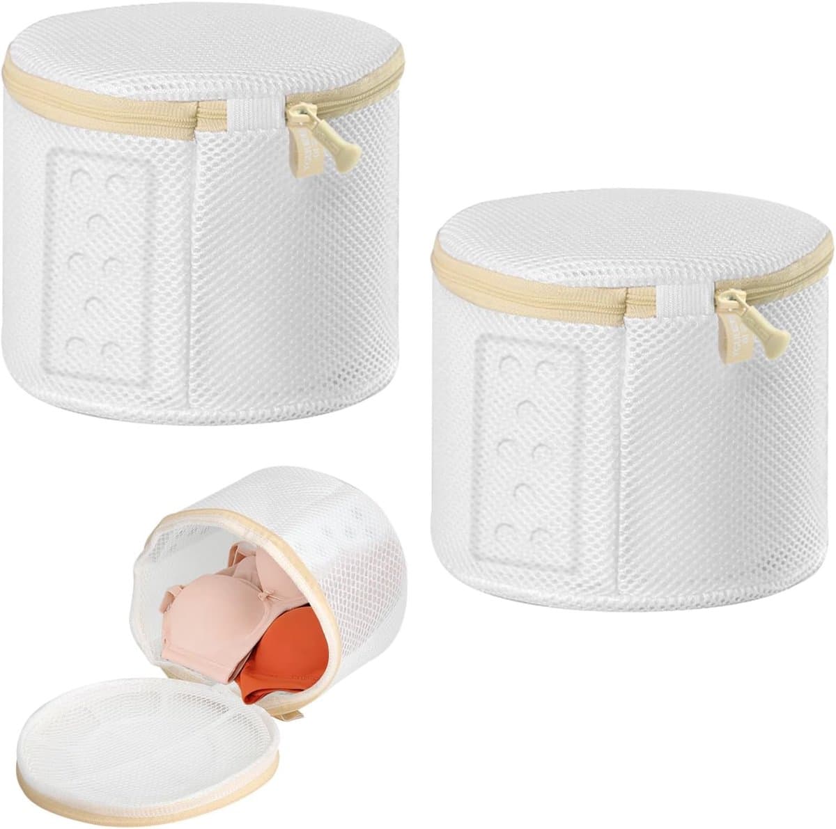 Set van 2 Premium Wasnetten voor BH's en Ondergoed - Ideaal voor Wasmachine, Beschermt Lingerie en Sokken met Rits — afbeelding 1