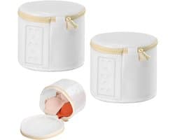 Set van 2 Premium Wasnetten voor BH's en Ondergoed - Ideaal voor Wasmachine, Beschermt Lingerie en Sokken met Rits
