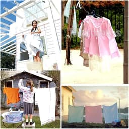 Draagbare Waslijn - Outdoor Kledinglijn - Reizen en Kamperen - Antislip Nylon Materiaal - 5 Meter - Willekeurige Kleur — thumbnail 3