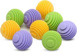 Wasballen - Herbruikbaar - Rubberen siliconen - 9 Stuks - Stof verzachten - Wasmachine - Verminderen rimpels - Geschikt voor wasmachine en wasdroger - Blauw — thumbnail 1