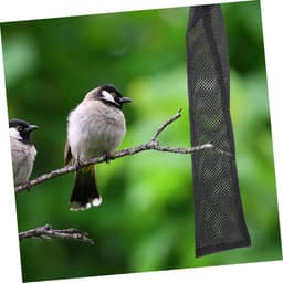 Vogelvoer Zakken - Voeder Netten - Vogels Voeren - Met Trekkoord - 6 Stuks - Zwart — thumbnail 3