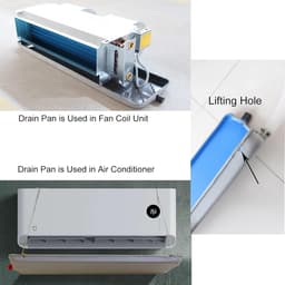 Afvoerpan Airco - Lekbak Ventilator - Waterschade Voorkomen - Efficiënte Afvoer - Diverse Maten - Zwart — thumbnail 3