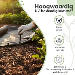 Grondankers 50 x 25 mm - Kunststof - UV-bestendig - Bevestiging voor onkruiddoek en tuindoek - ShopVlot — thumbnail 4