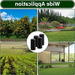 200 Pcs Buffer Discs voor Grondankers - Zwarte Plastic Bufferplaten voor Tuin, Boerderij en Landschapsarchitectuur — thumbnail 5