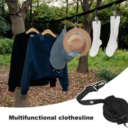 Uittrekbare waslijn - Outdoor drooglijn - Kleding drogen - 34 antislipgaten - 36 meter - Wit — thumbnail 4
