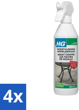4 x HG Roestvlekken Verwijderaar 500 ml - Roestvlekken Verwijderen - Roestverwijderaar - Roestvlekkenreiniger - Roestvlekken Op Tegels - Roestvlekken Op Natuursteen — thumbnail 1