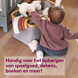 Gadgy Opvouwbare Wasmand - Heupwasmand 45 L - Opbergmand - Wasbox - Wasmanden - Laundry Basket - Grijs — thumbnail 3