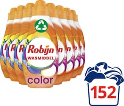 Robijn Klein & Krachtig Color Vloeibaar Wasmiddel - 152 wasbeurten - Voordeelverpakking — thumbnail 3