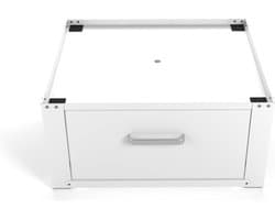 Wasophoogte® Wasmachine verhoger met lade - Wasmachine opbouwmeubel - Wasmachine sokkel - 31cm hoog - Wit - Universeel — afbeelding 1