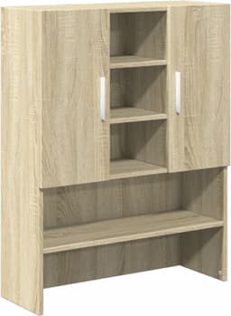 Wasmachine ombouw - Kast - Opbouwmeubel - Verhoger - Wasmachine meubel - Opbergkast - Hout - Sonoma Eiken — thumbnail 5