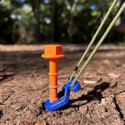 12 stuks schroefharingen voor zachte tot harde vloeren - 20 cm grondschroeven - camping en outdoor tentaccessoires — thumbnail 3