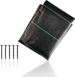 Tuinfleece waterdoorlatend & ademend - Scheurbestendig - Onkruidwerend doek - Inclusief grondankers - Verschillende maten - 2mx10m - 20m² — thumbnail 1
