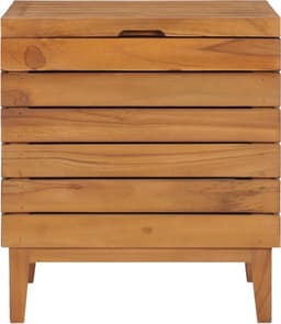 vidaXL - Wasmand - 40x30x45 - cm - massief - teakhout — thumbnail 2