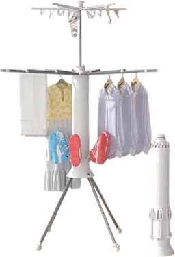 Gabrys® droogrek - vloerstand - kleren droger - droogstand - wasdroger - Wasrek - kleding droogrek - opvouwbaar - Droogtoren - uitklapbare droogtoren — thumbnail 1