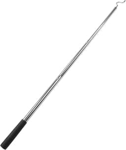 Droogpaal Kleding - Wasstok - Was Ophangen - Gebogen Vorkontwerp - 134cm - Zilver — thumbnail 5