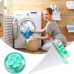 Huisdierhaarverwijderaar Wasmachine - Pluizen Vanger - Schoon Wassen - Herbruikbaar Ontwerp - 6 Stuks - Gemengde Kleuren — thumbnail 2