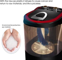 Automatische schoenwasser - Schoenen reiniger - Schoenen schoonmaken - 360° reiniging - 3 kg - Zwart — thumbnail 5