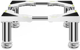 Wasmachine Standaard - Apparaten Onderstel - Apparaten Verhoging - Verstelbare Lengte - 45-65 Cm - Zilver — thumbnail 1
