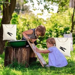 Wasknijper Opbergtas - Waslijn Tas Opberger - Wasknijpers Opbergen - Wasbare Stof - 32x28cm - Zoals afgebeeld — thumbnail 2