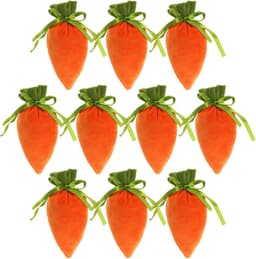 Paaszakjes met trekkoord - Snoepzakjes Wortel - Paaseieren Jacht - Wortelvormig Ontwerp - 215 cm - Oranje — thumbnail 4