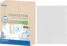 Wasmachine Textielverf - Kleurverfrisser Kleding - Kleding Opfrissen - Anti-Migratie Formule - 10 Vellen - Wit — thumbnail 1