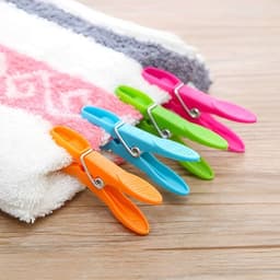 Kleurrijke Wasknijpers - Kledingclips Set - Wassen en Organiseren - Duurzaam Kunststof Materiaal - 48 Stuks Compact - Meerkleurig — thumbnail 4