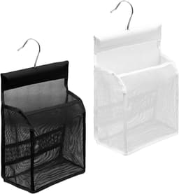 Set van 2 Kledingknijperzakken met Haken, Flexibele Hangorganizer voor Badkamer, Keuken en Kamperen, Opbergtas voor Kledingknijpers en Reisaccessoires — thumbnail 1