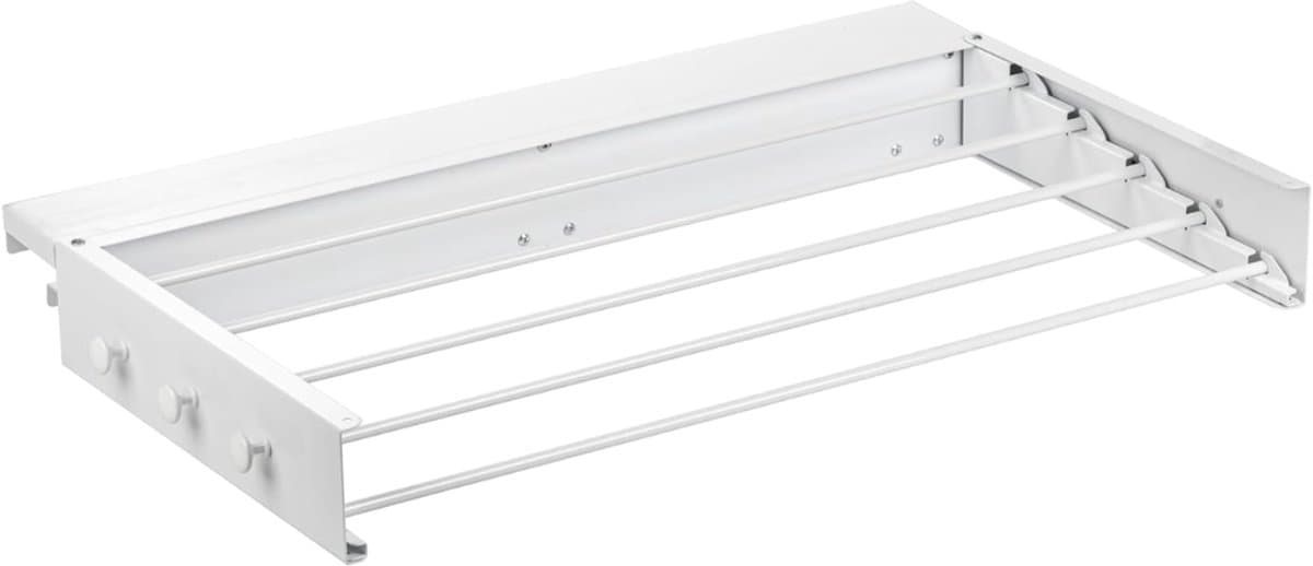QUOVO® Wanddroogrek - Wasrek - Droogrek - Wit - 39cm x 80cm x 10cm — afbeelding 1