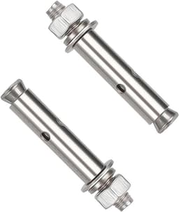 Wandanker expansiebouten - Bevestigingsankers - Zware bevestiging - Roestvrij staal 304 - M12x180mm - Zilverkleurig — thumbnail 1