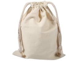 MTTproducts- Waszak Grote Capaciteit - Waszakken voor Wasgoed - Waszak met Koordvergrendeling - Natuurlijk Katoen - Milieuvriendelijk - 15x20 cm - Wasmand