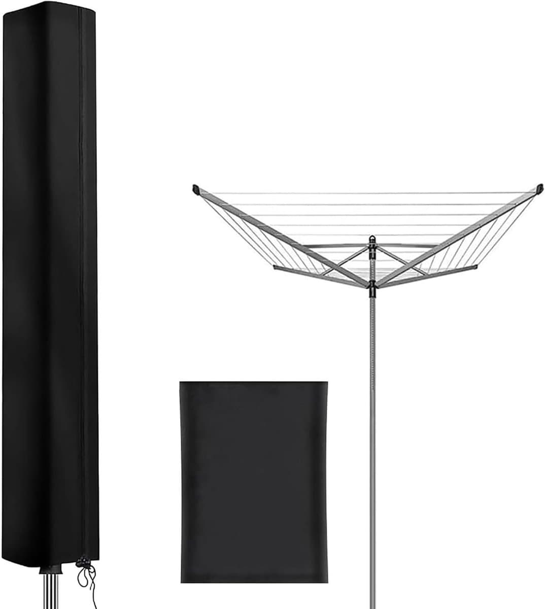Beschermhoes voor Droogmolen, 160 × 15 × 15 cm, 210D Oxford Stof, Met Rits en Trekkoord voor Optimale Bescherming en Duurzaamheid — afbeelding 1
