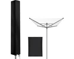 Beschermhoes voor Droogmolen, 160 × 15 × 15 cm, 210D Oxford Stof, Met Rits en Trekkoord voor Optimale Bescherming en Duurzaamheid