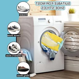 Waszak voor Schoenen - Herbruikbare en Duurzame Waszak voor Sport- en NetSchoenen 19 x 39 cm Geel, Perfect voor de Wasmachine — thumbnail 2