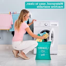 Waszak met draagtas en rits, ideaal voor vuile was, zwemkleding en sportkleding, perfect voor zwemmen en fitnessactiviteiten — thumbnail 5