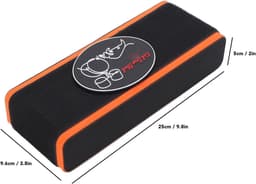 Basdrum Anker - Kick Block - Stabiliteit Optredens - Antislip Grip - 25 cm - Oranje — thumbnail 4