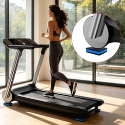 Trillingsdempers Wasmachine - Anti-slip Matten - Apparaten Stabiliseren - Schokabsorberend EVA - 4 Stuks 10cm - Zwart — thumbnail 3