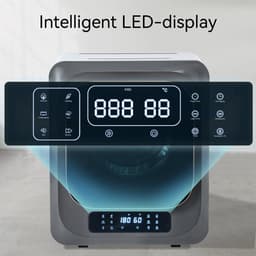Mini Wasdroger - Compacte Luchtafvoerdroger - Met UV Sterilisatie - Geschikt Voor Wandmontage - 4kg Capaciteit 850W - Voor Kleine Ruimtes - RVS Trommel — thumbnail 5