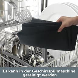 Lekbak Wasmachine - Koelkastmat - Vloer Beschermen - Verhoogde Rand - 60 x 60 cm - Zwart — thumbnail 4