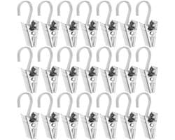 Dailygoody - roestvrijstalen klemmen - Gordijnclips - 100 stuks