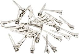 Haarspelden - Kappersclips Klemmen - Haarstyling Knutselen - Eendenbek Vorm - 5.5 cm - Zilver — thumbnail 1