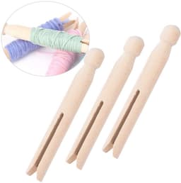 Dailygoods- Wasknijpers Houten - 10x Kledingklemmen - Handgemaakt - Glad Oppervlak - Ideaal voor Knutselprojecten - Duurzaam en Praktisch - Kledingklem — thumbnail 3