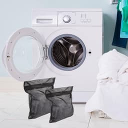 Dailygoods - Mini-mesh-waszakken - Wasnet voor kleding - Zwart - Opbergtas voor wasgoed - Reiswaszakken - Geschikt voor ondergoed — thumbnail 2