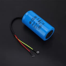 Allecto - CD60-condensator - Bedrijfscondensator met Kabel - 250V AC - 150uF - Ideaal voor Motorluchtcompressor - Blauwe kleur - Betrouwbare werki — thumbnail 3